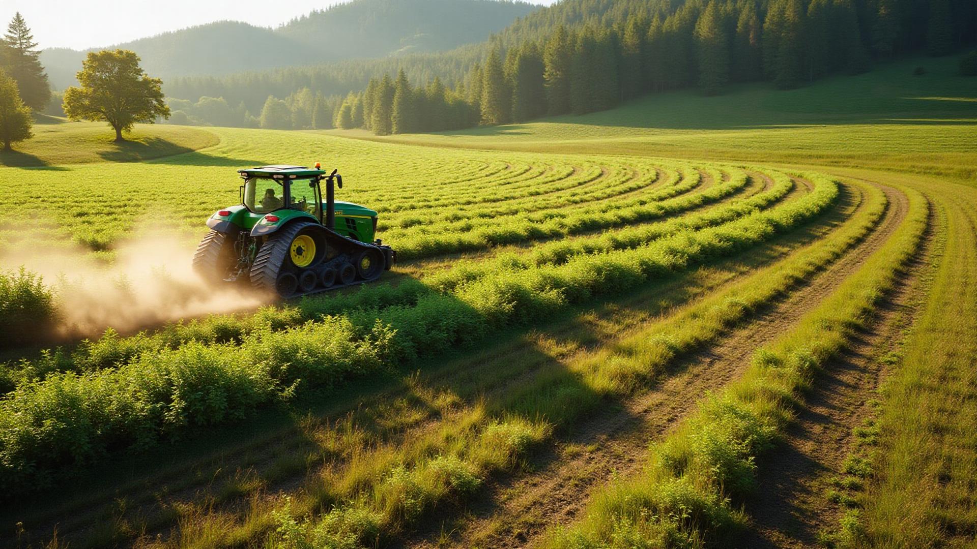 Active pasture reclamation with excavator, skid steer, and dump truck grading and compacting