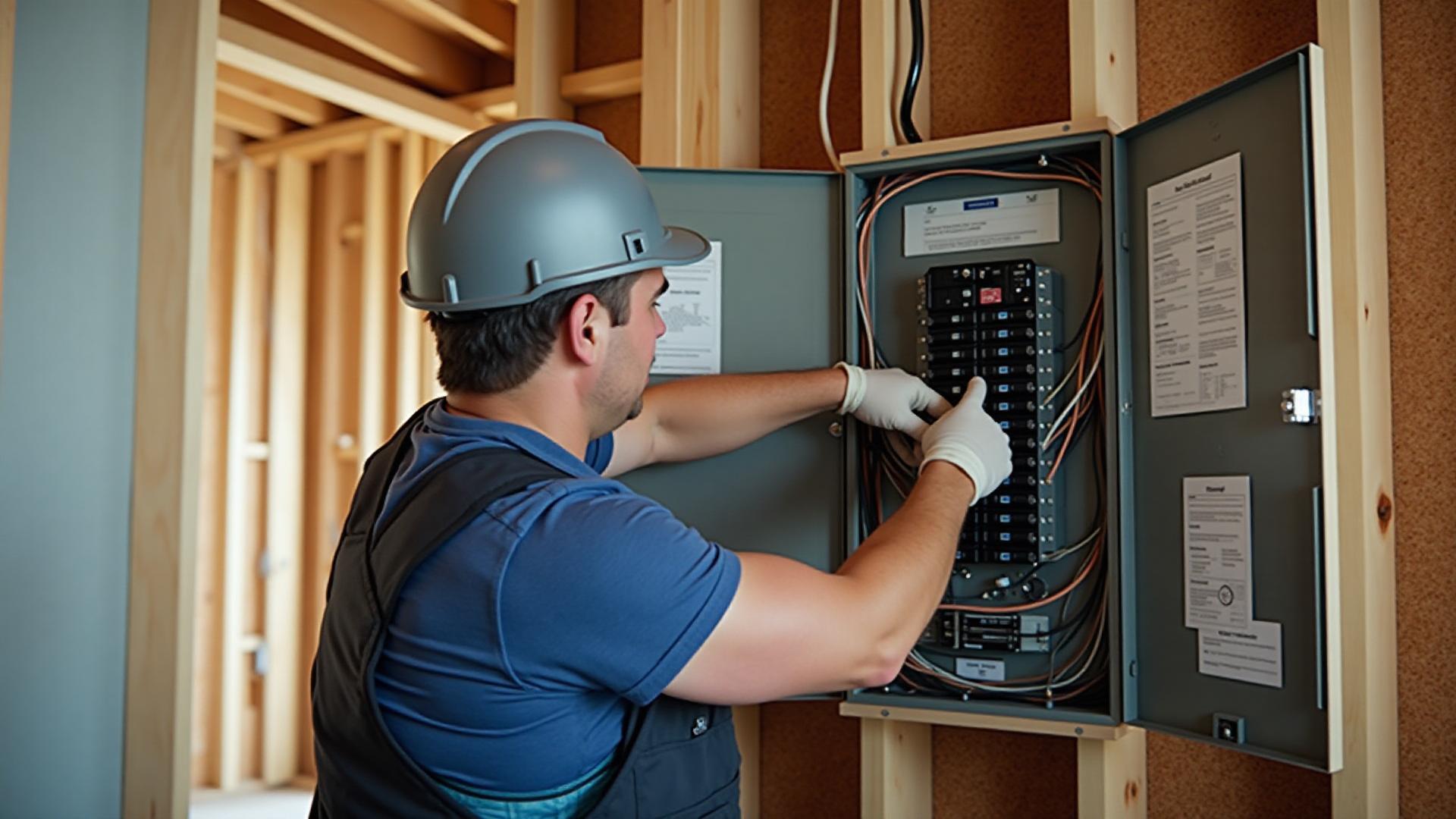 Active electrical services with excavator, skid steer, and dump truck grading and compacting