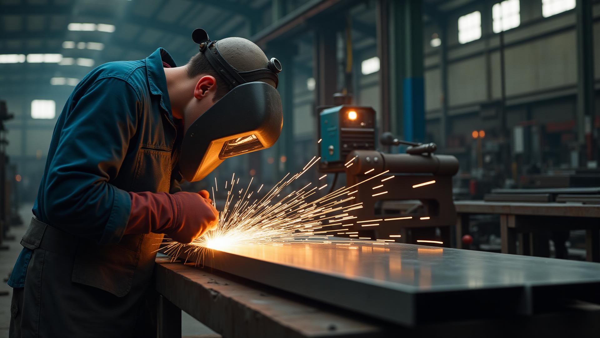 Active metal fabrication with excavator, skid steer, and dump truck grading and compacting